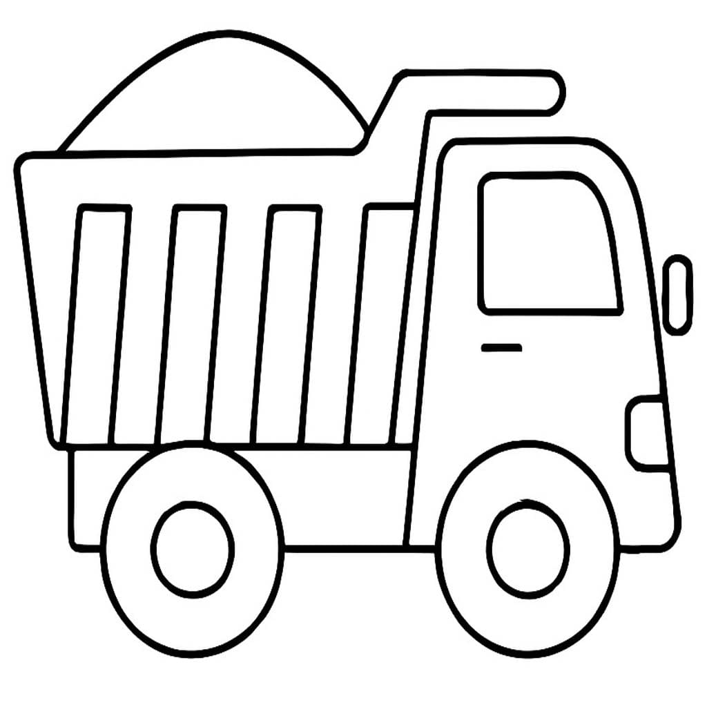 Drawing Construction Vehicle Simple