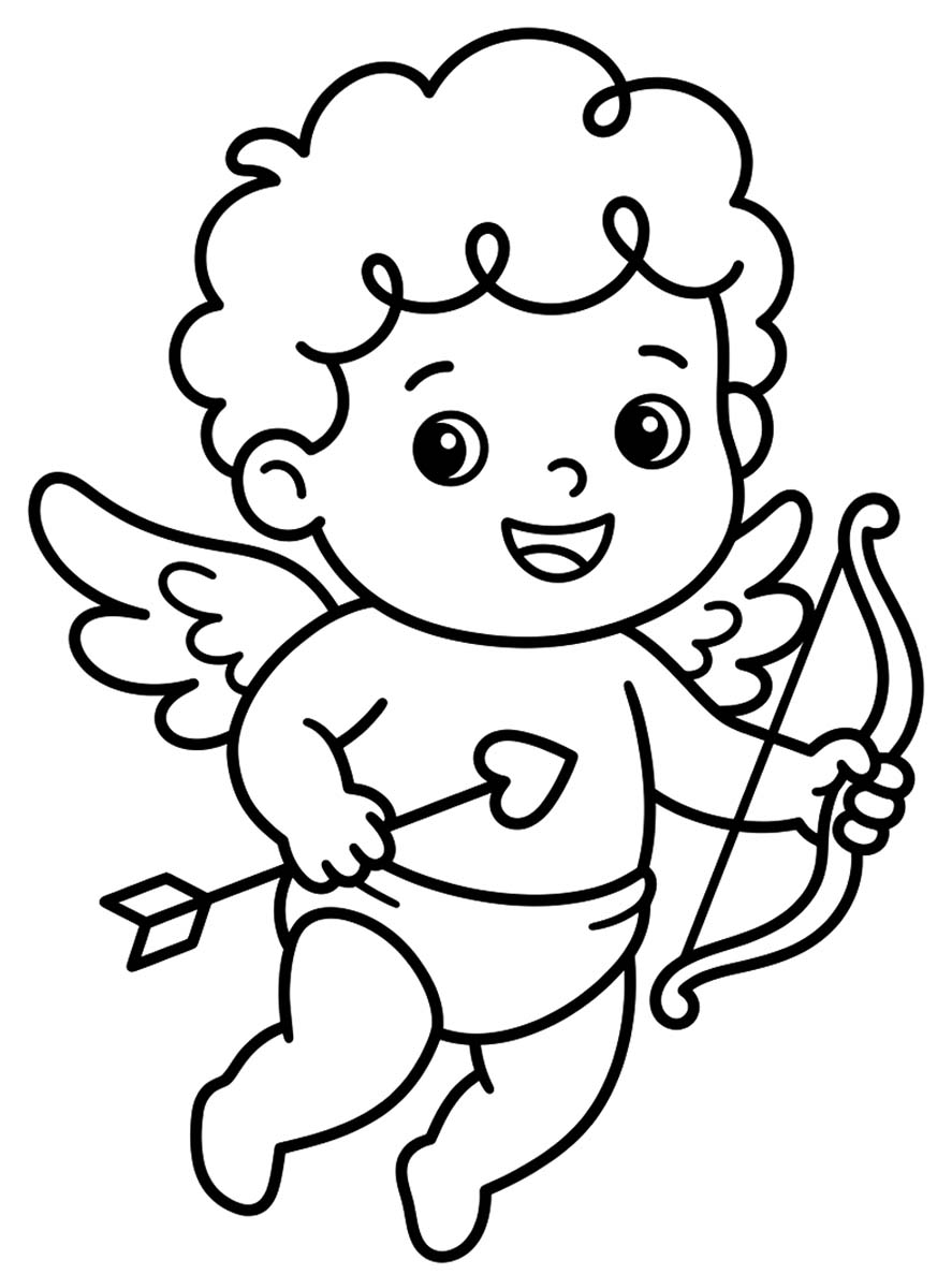 Drawing Cupid Free Printable