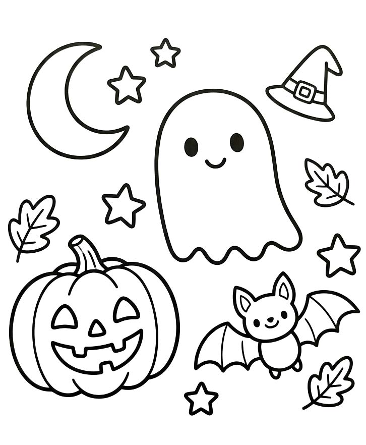 Drawing Cute Halloween Simple