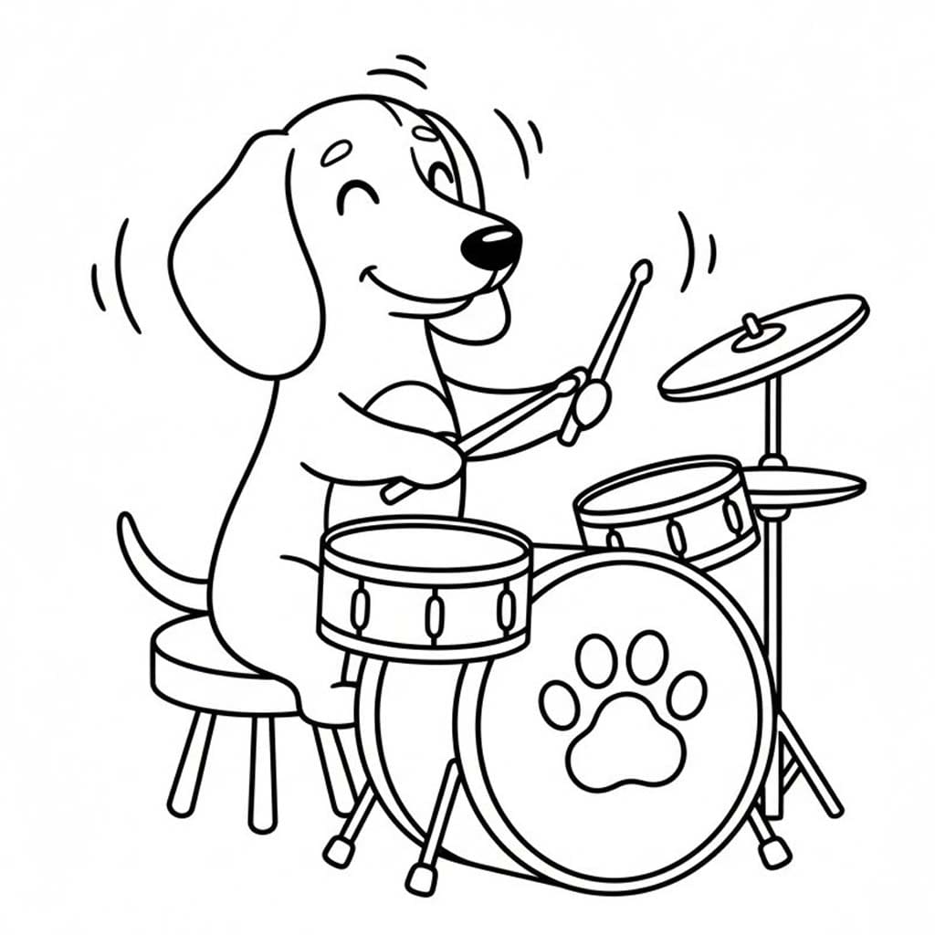 Drawing Dachshund Free Printable