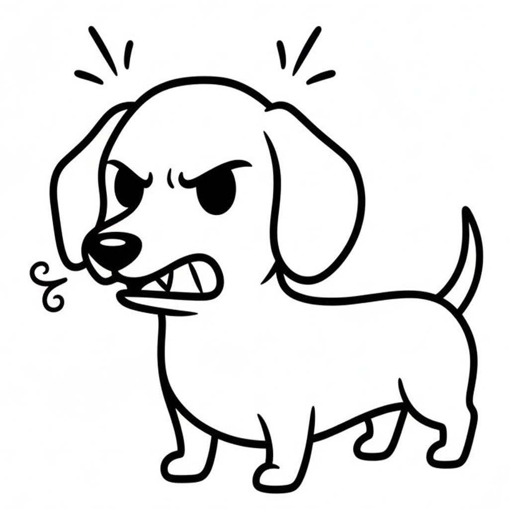 Drawing Dachshund Simple