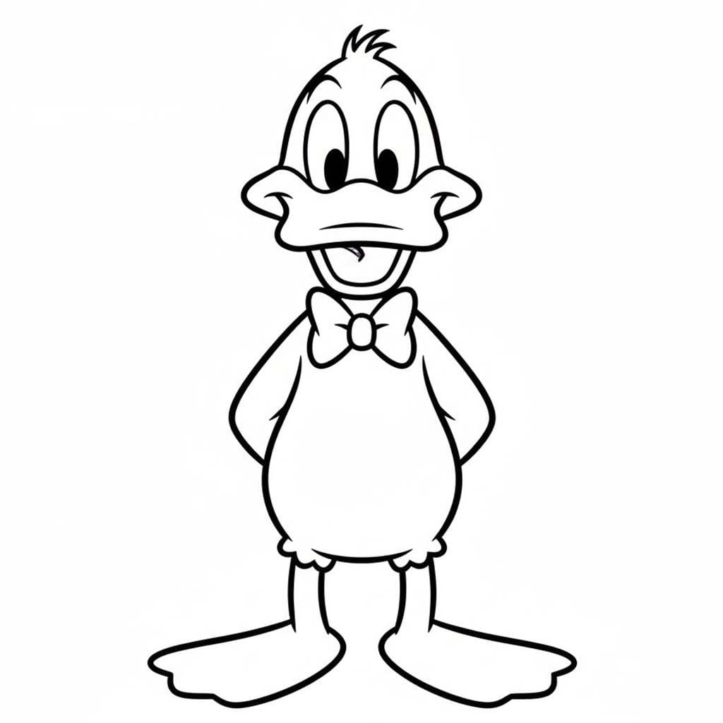Drawing Daffy Duck Free Printable