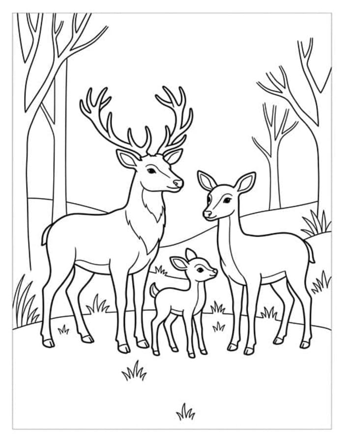 Drawing Deer Simple