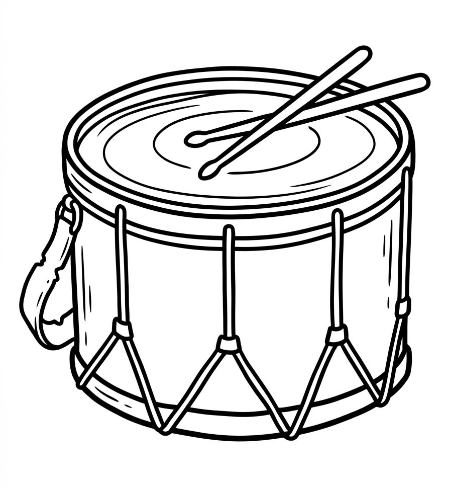 Drawing Drum Simple