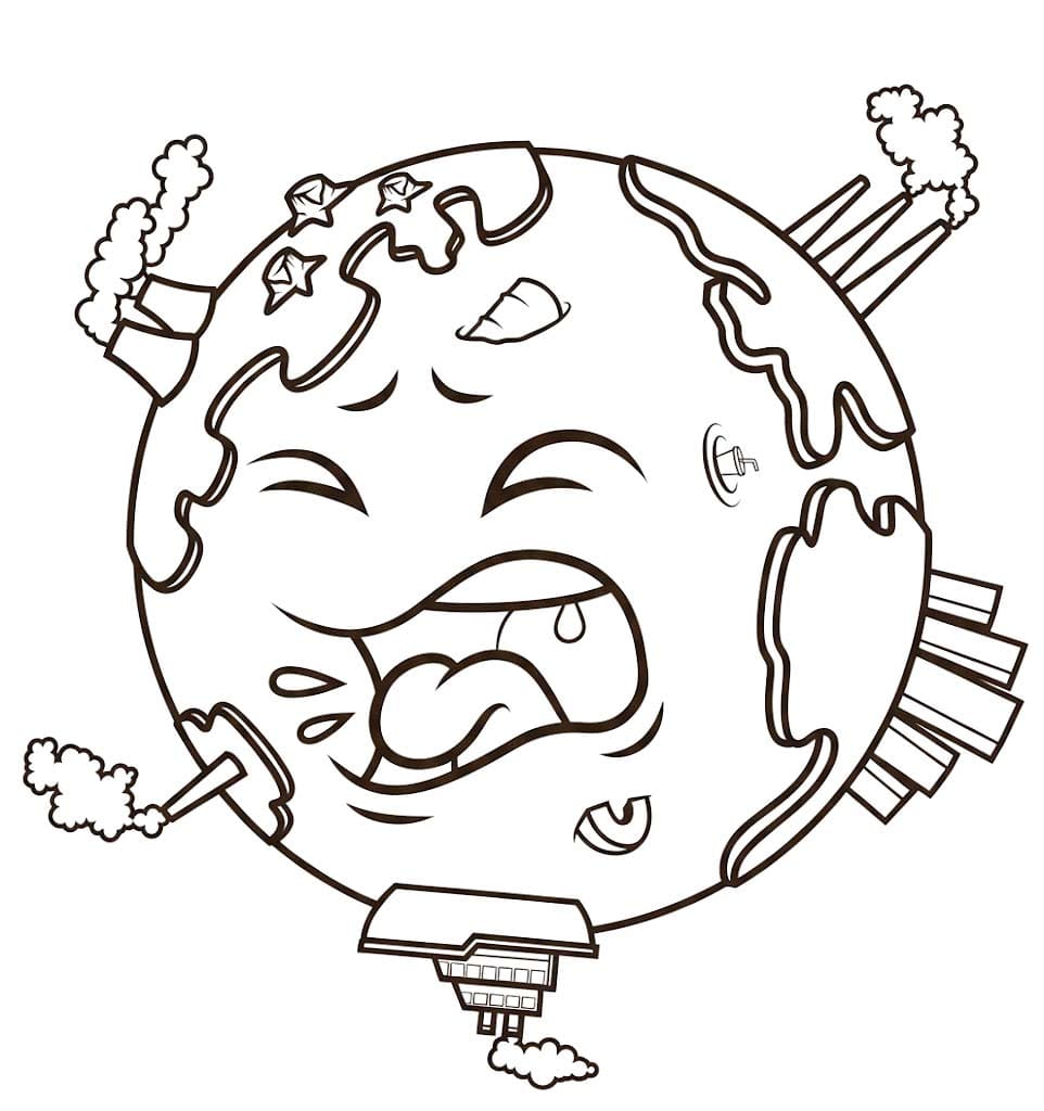 Drawing Earth Free Printable