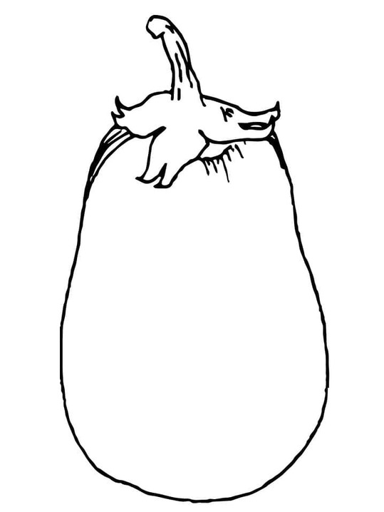 Drawing Eggplant simple