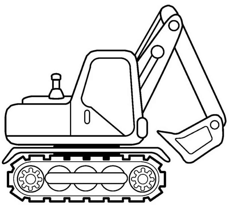 Drawing Excavator Simple