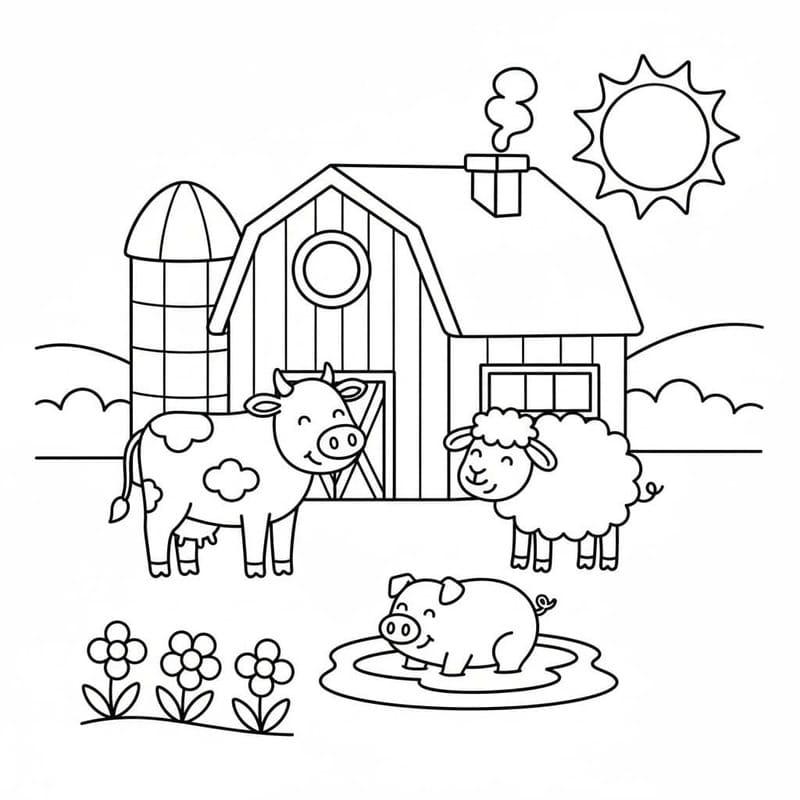 Drawing Farm Animal Basic