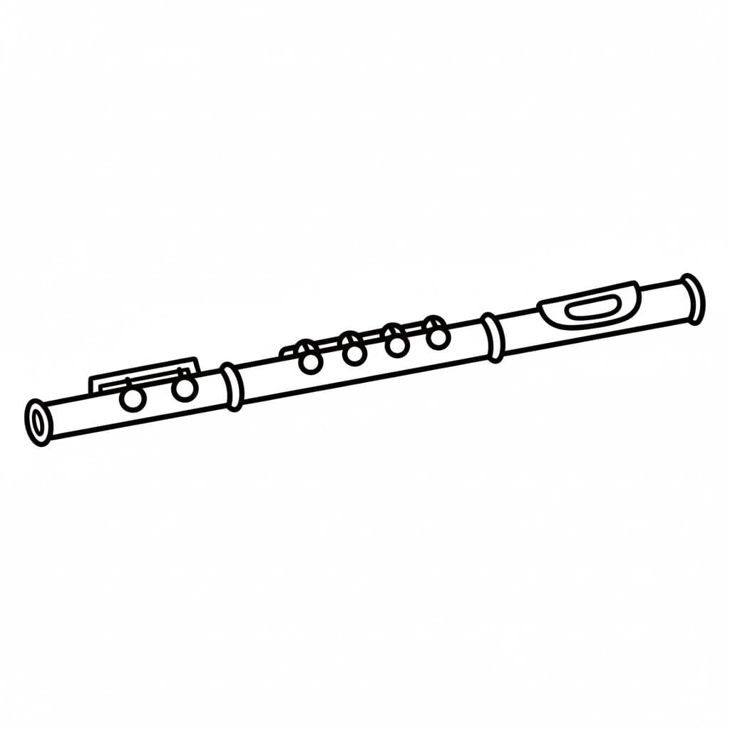 Drawing Flute Printable