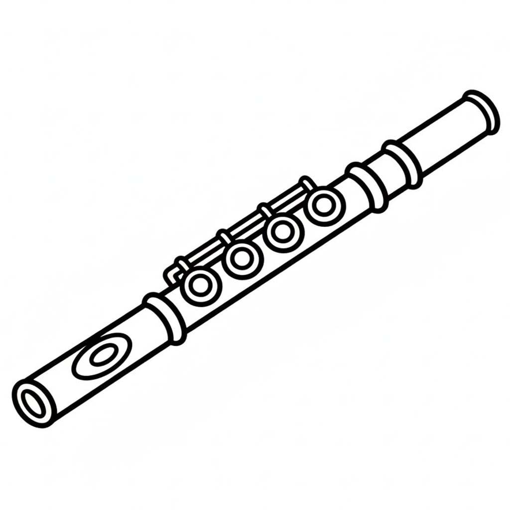 Drawing Flute Simple