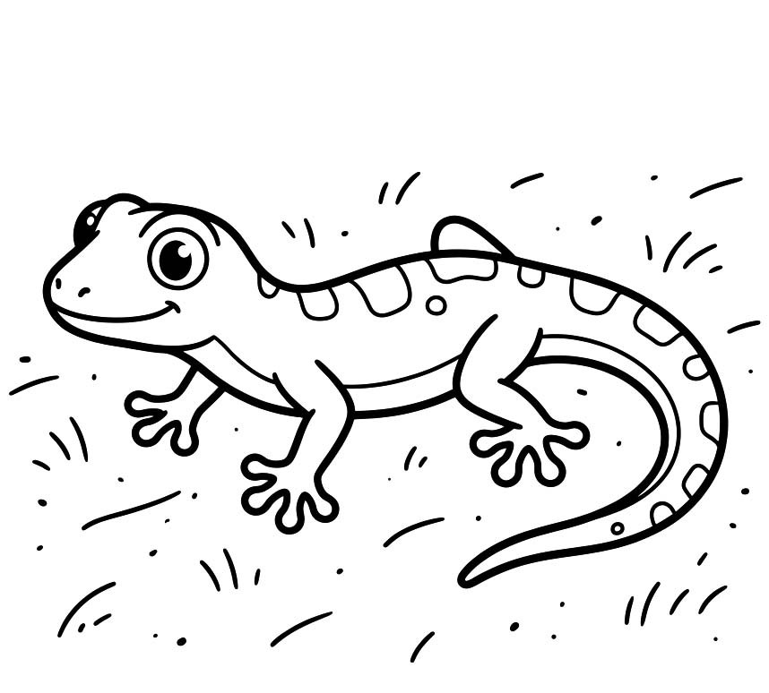 Drawing Gecko Easy