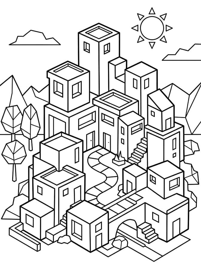 Drawing Geometric Free Printable