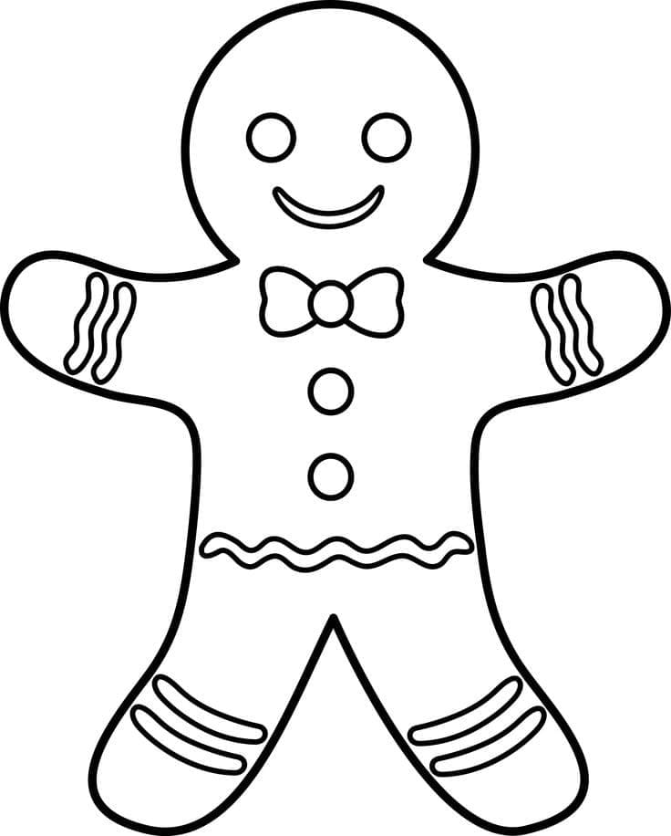 Drawing Gingerbread Man Free