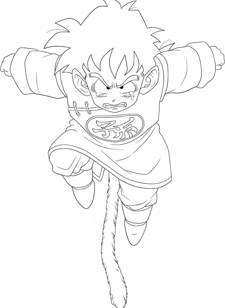 Drawing Gohan Free Printable