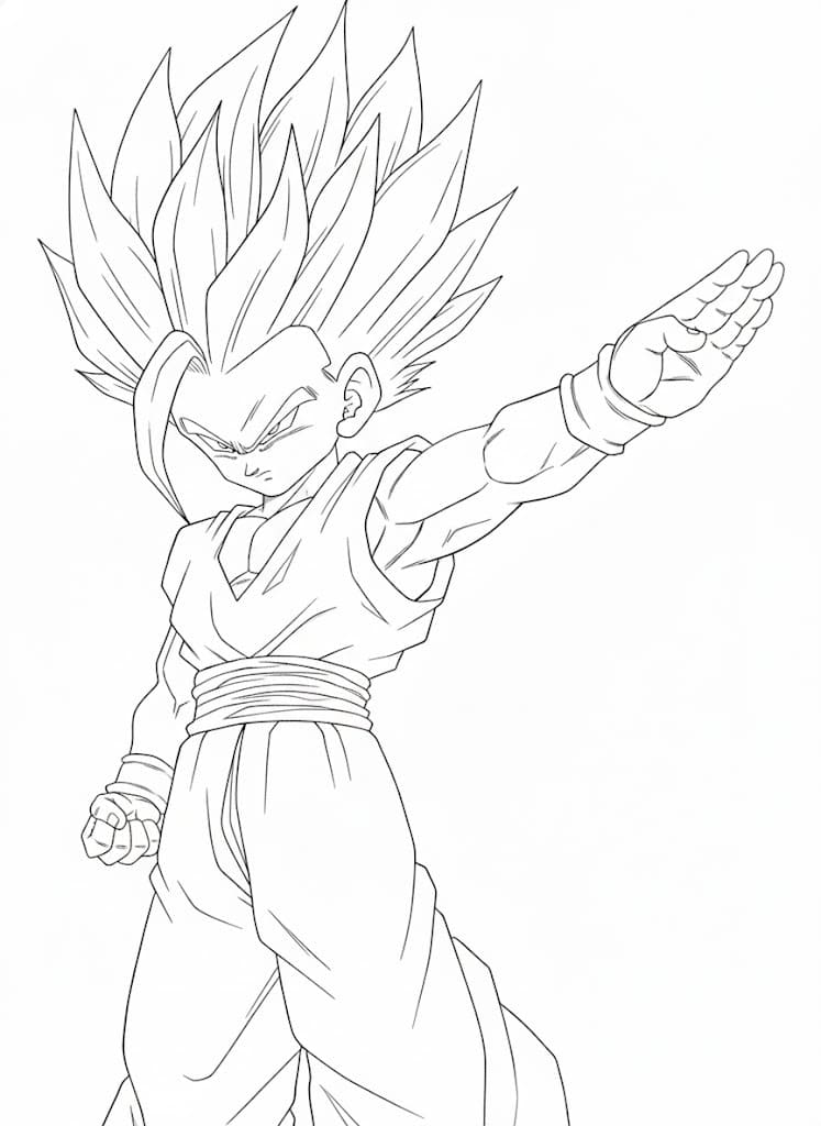 Drawing Gohan Free
