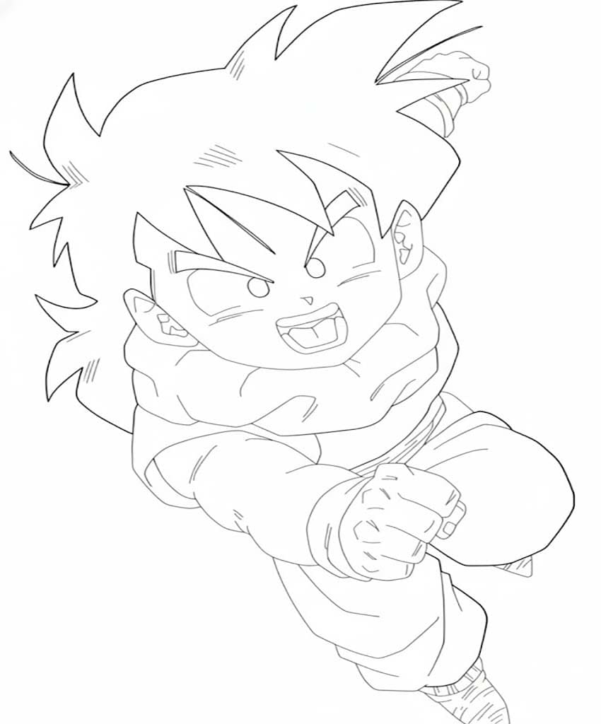 Drawing Gohan Printable