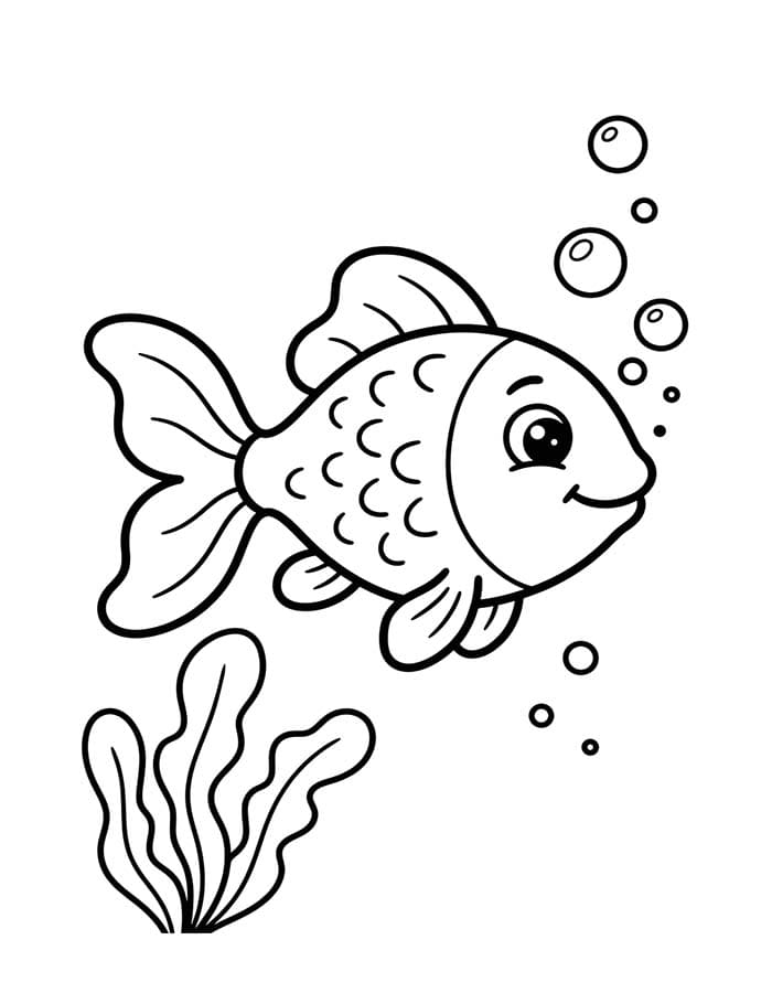 Drawing Goldfish Easy