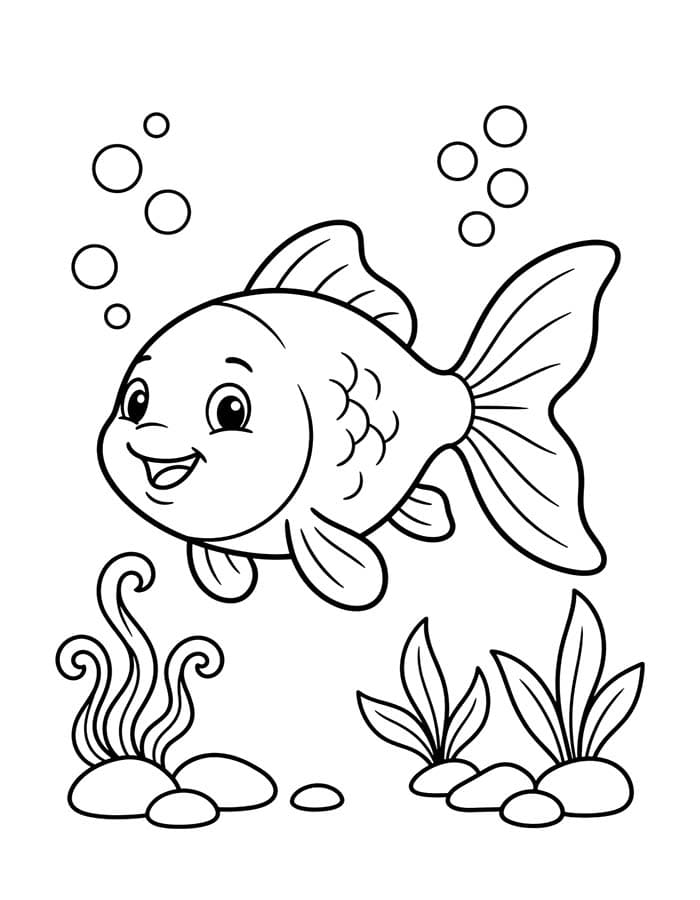 Drawing Goldfish Simple