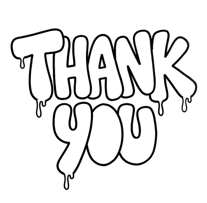 Drawing Graffiti Thank You