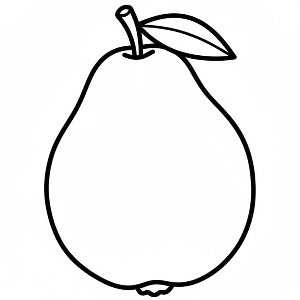 Drawing Guava Free Printable