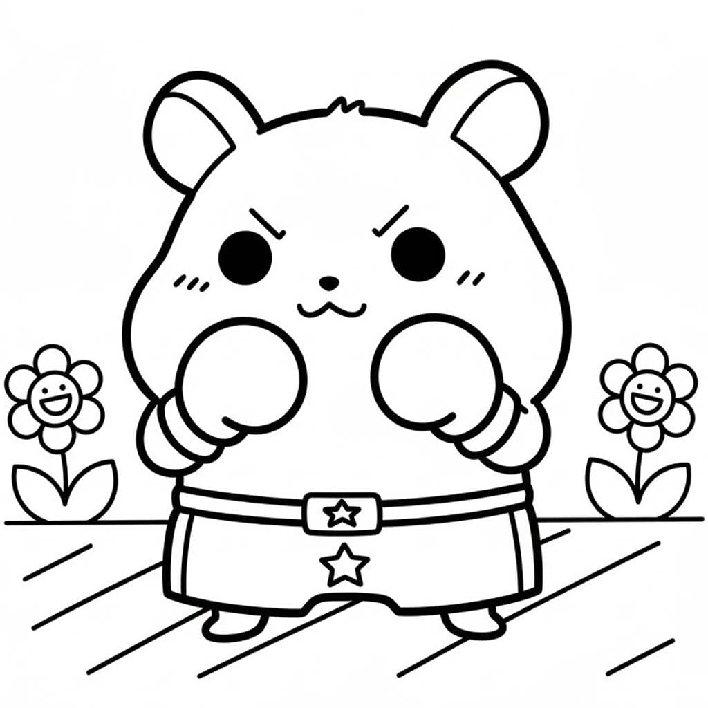 Drawing Hamtaro Free Printable
