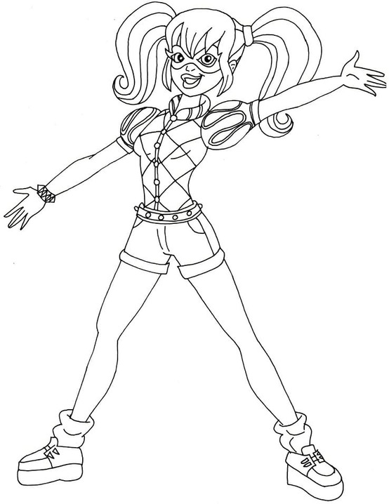Drawing Harley Quinn Free Printable