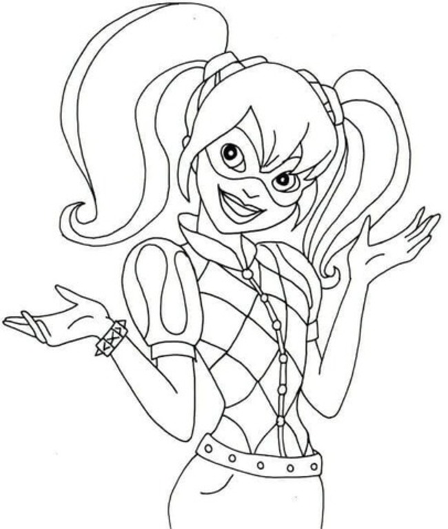 Drawing Harley Quinn Printable