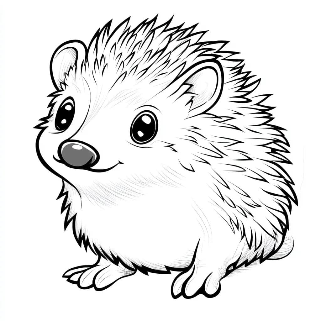 Drawing Hedgehog easy