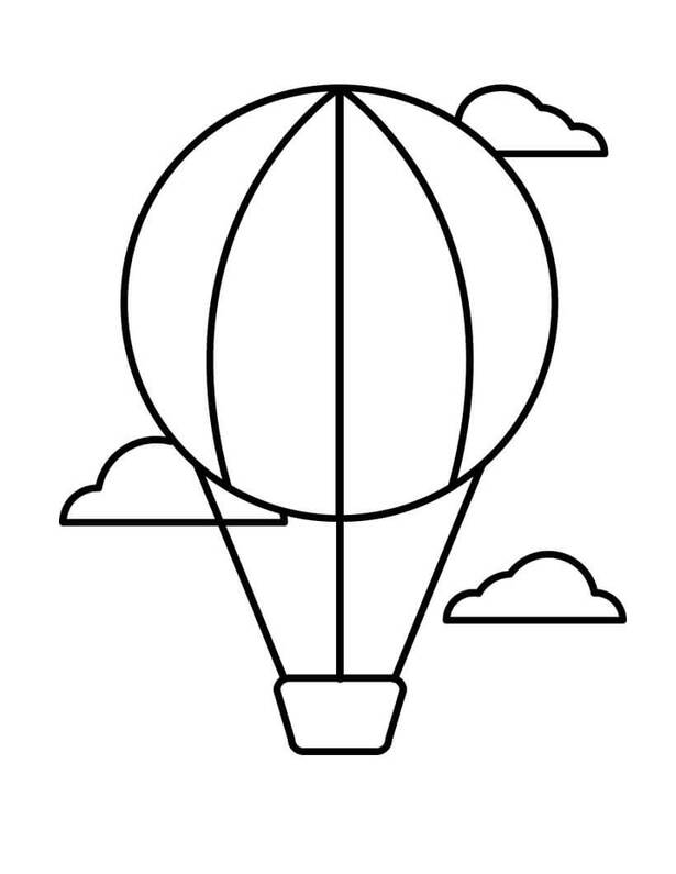Drawing Hot Air Balloon Easy