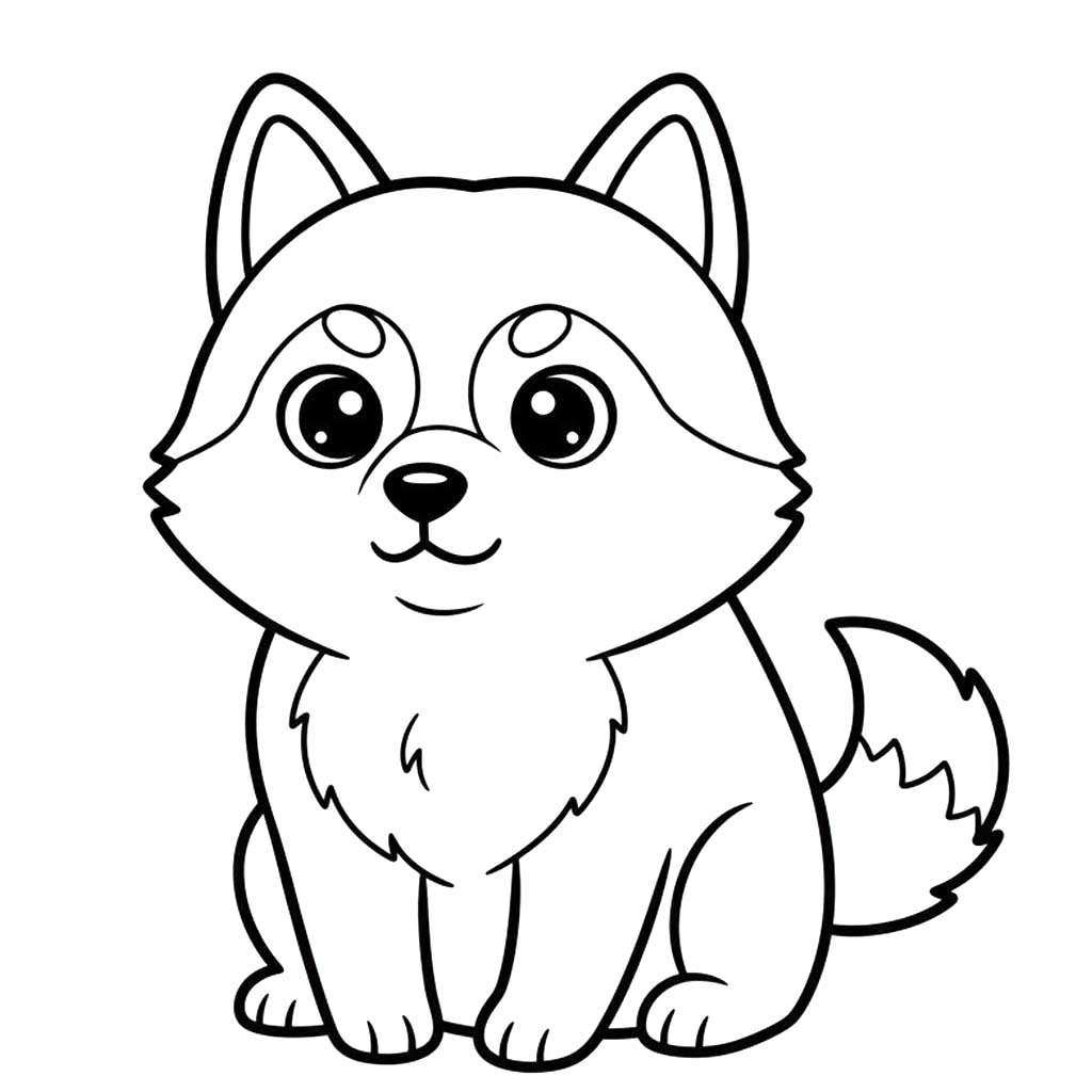 Drawing Husky Easy