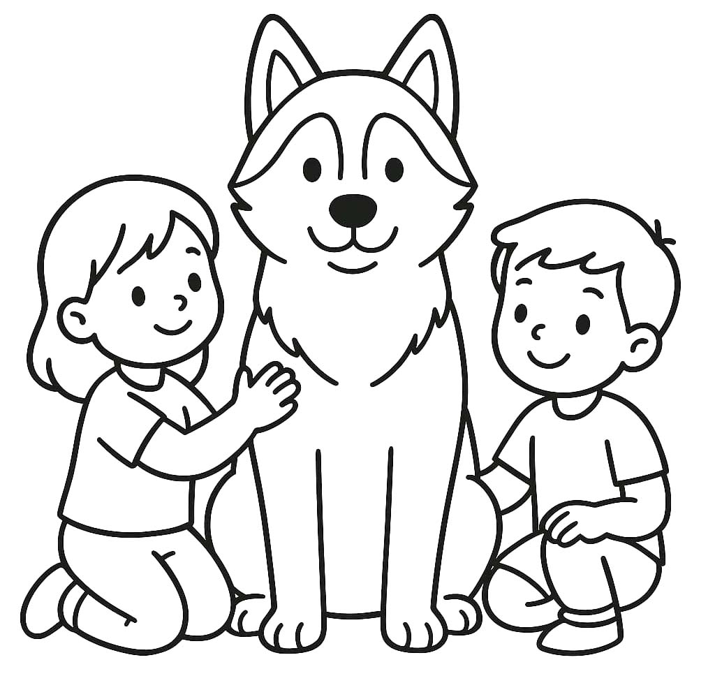 Drawing Husky Free