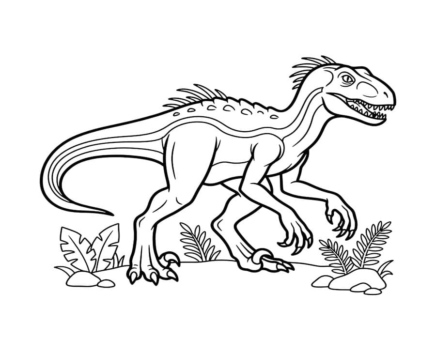 Drawing Indoraptor Printable