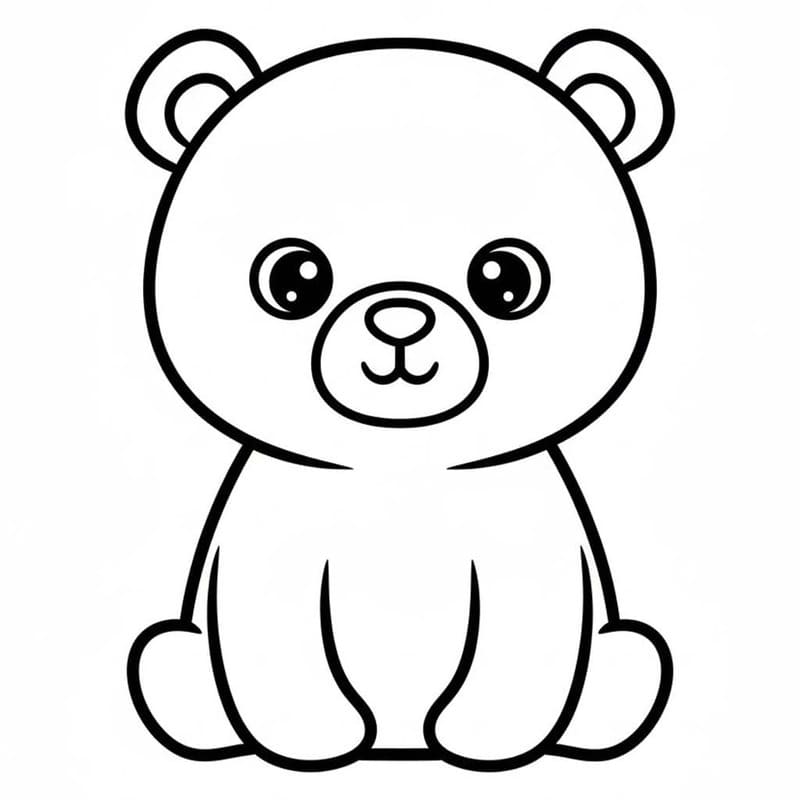 Drawing Kawaii Animal Bear