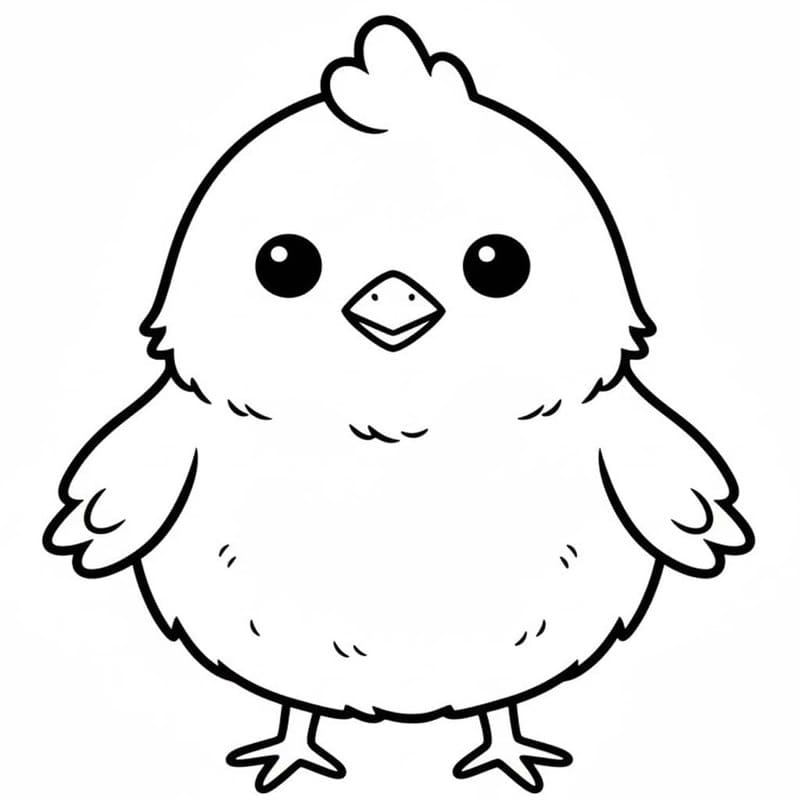 Drawing Kawaii Animal Chicken