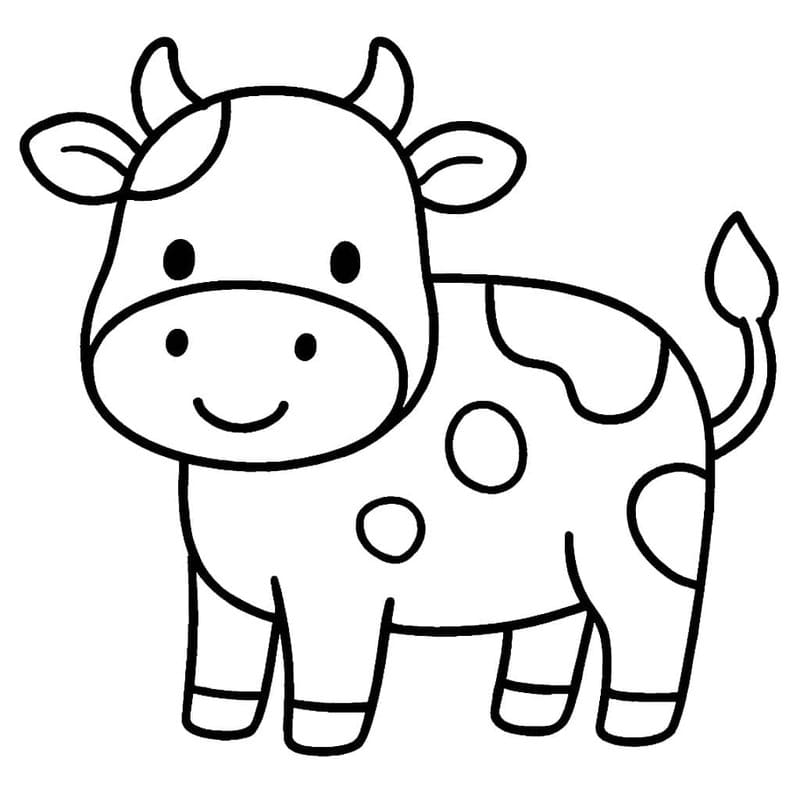 Drawing Kawaii Animal Cow