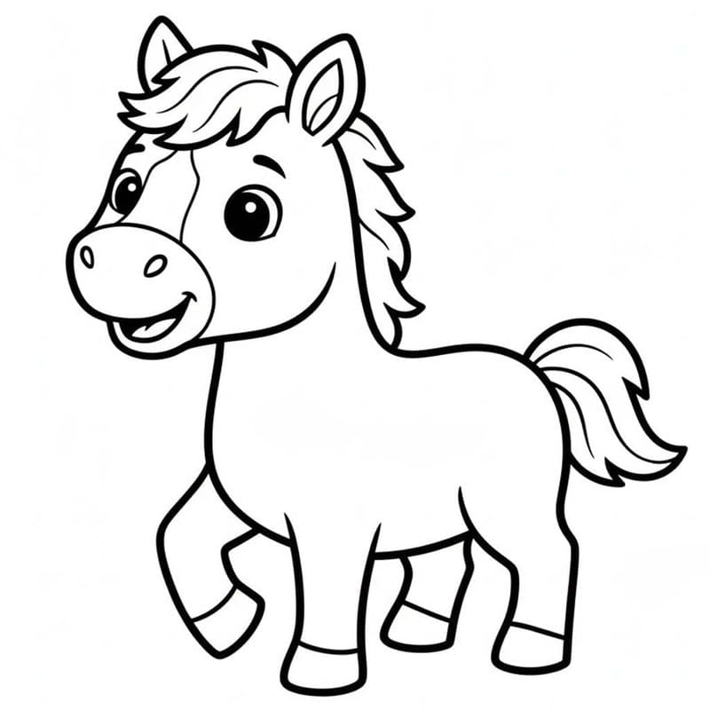 Drawing Kawaii Animal Horse
