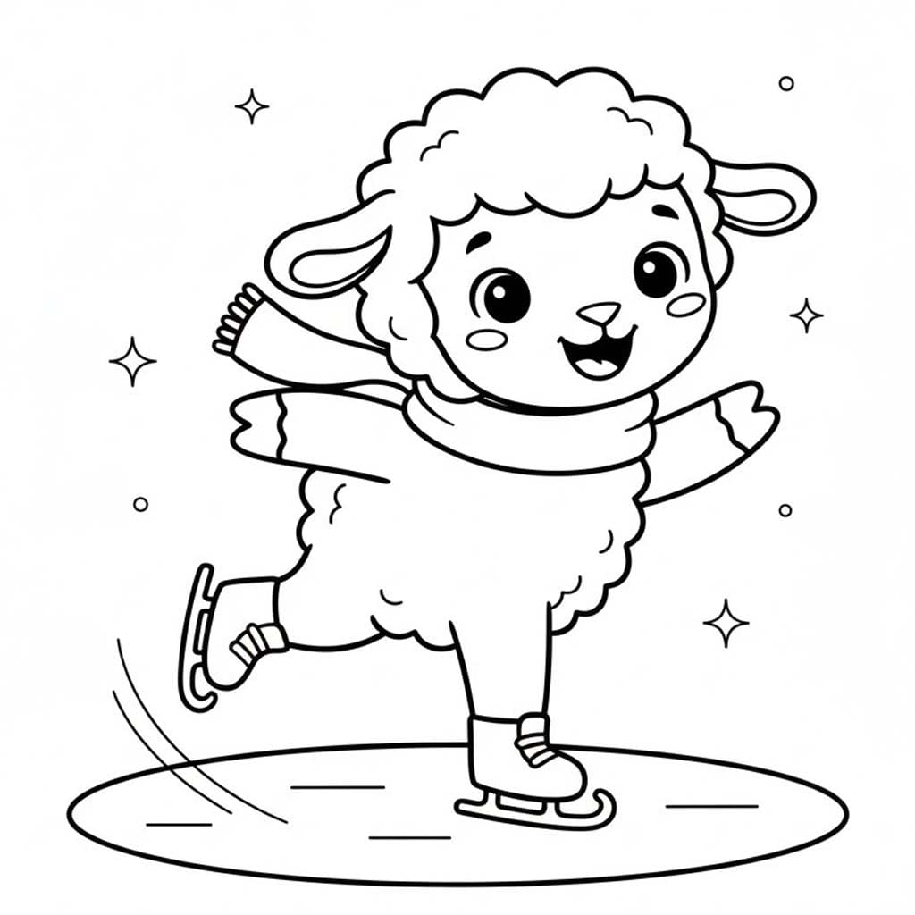 Drawing Lamb free printable