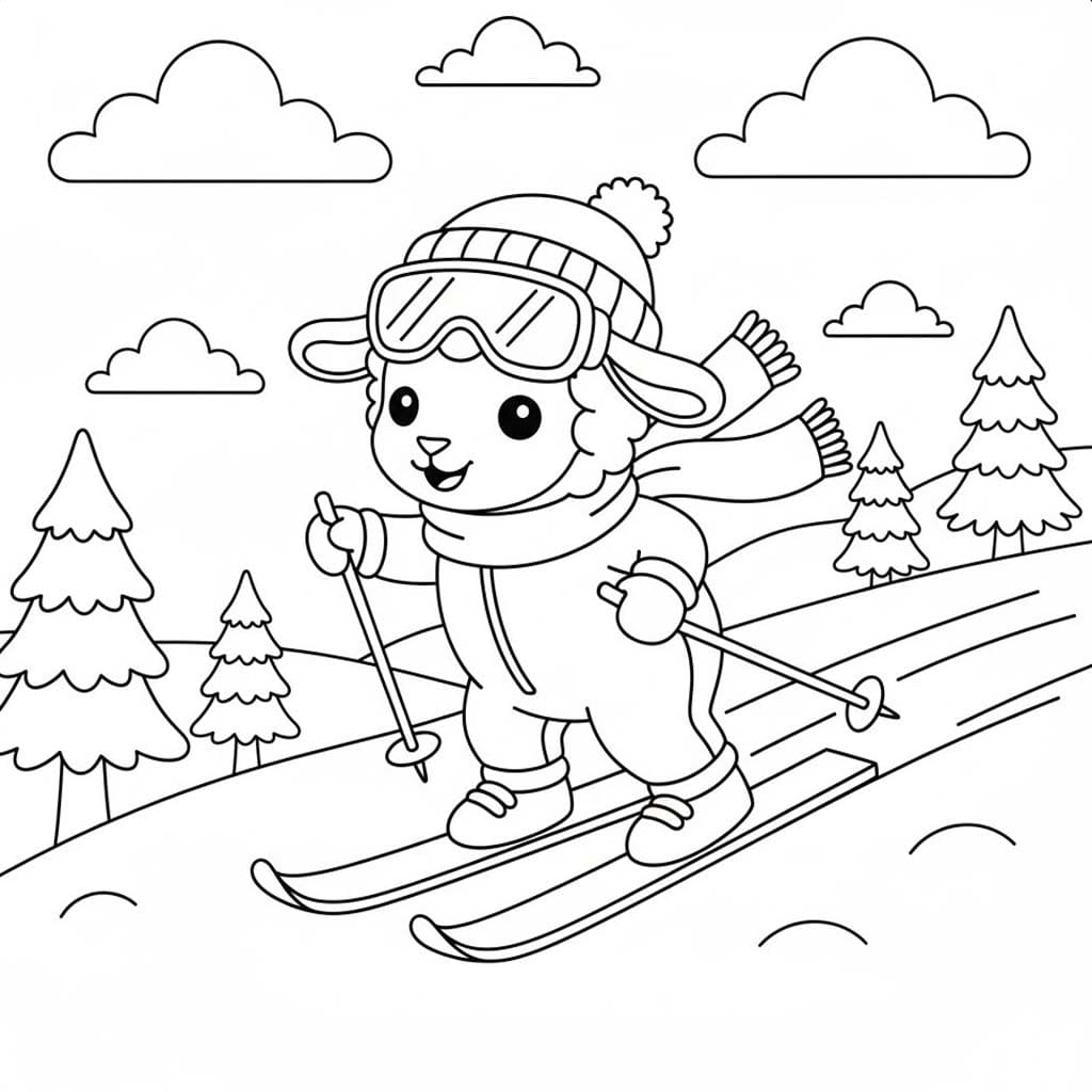 Drawing Lamb printable