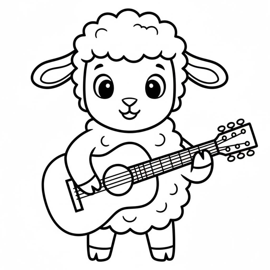Drawing Lamb simple