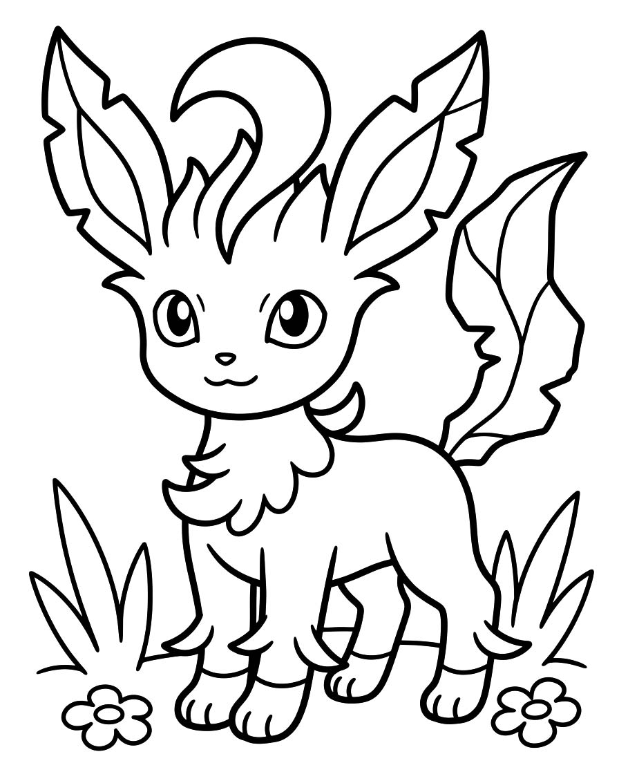 Drawing Leafeon Free Printable