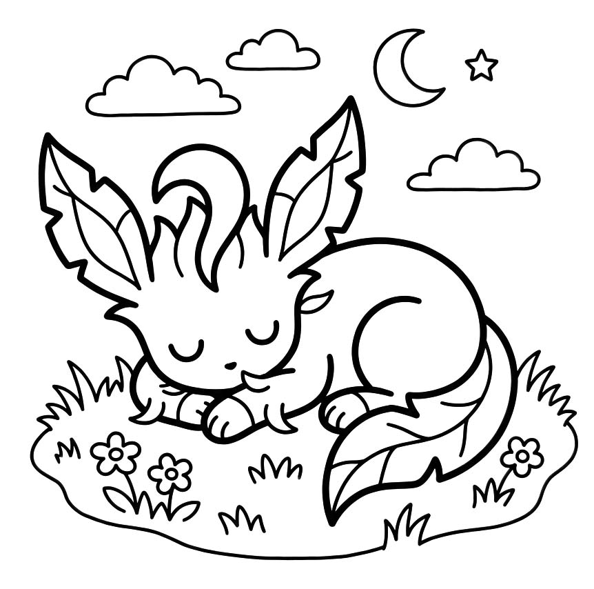 Drawing Leafeon Free