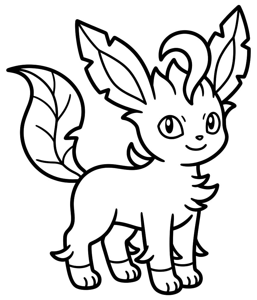Drawing Leafeon Printable