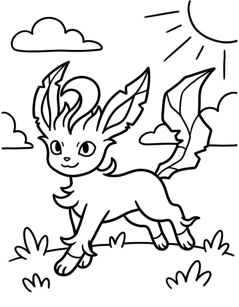 Drawing Leafeon Simple