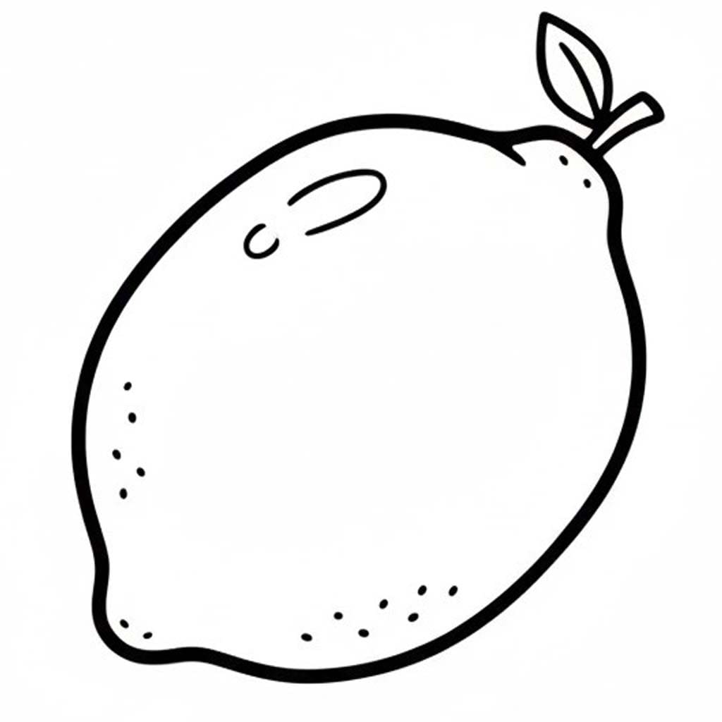 Drawing Lemon Printable