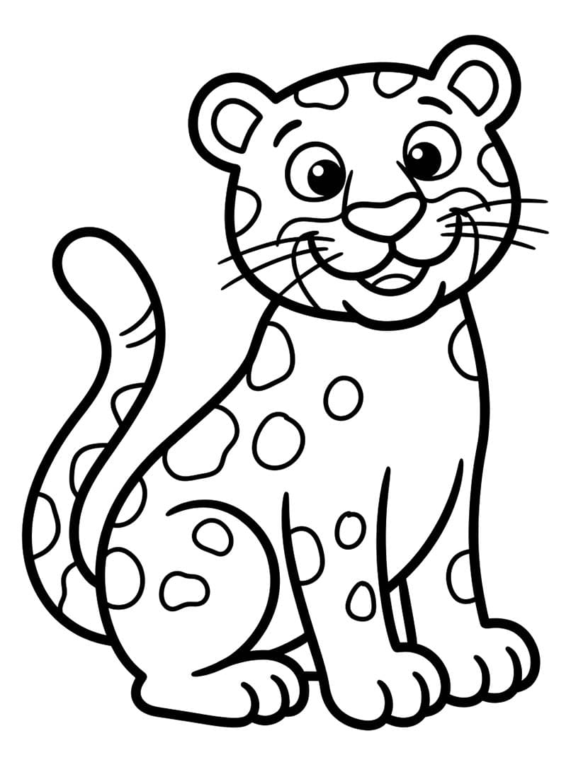Drawing Leopard Free Printable