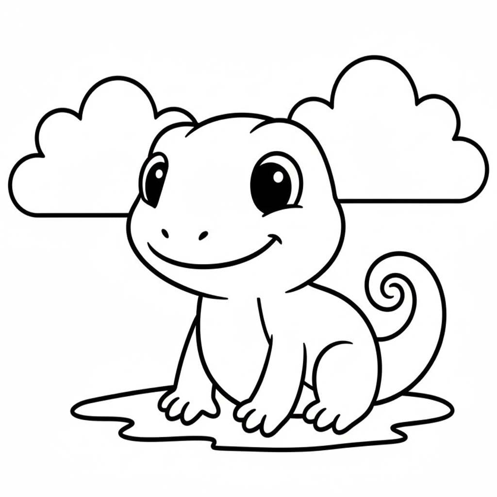 Drawing Lizard Free Printable