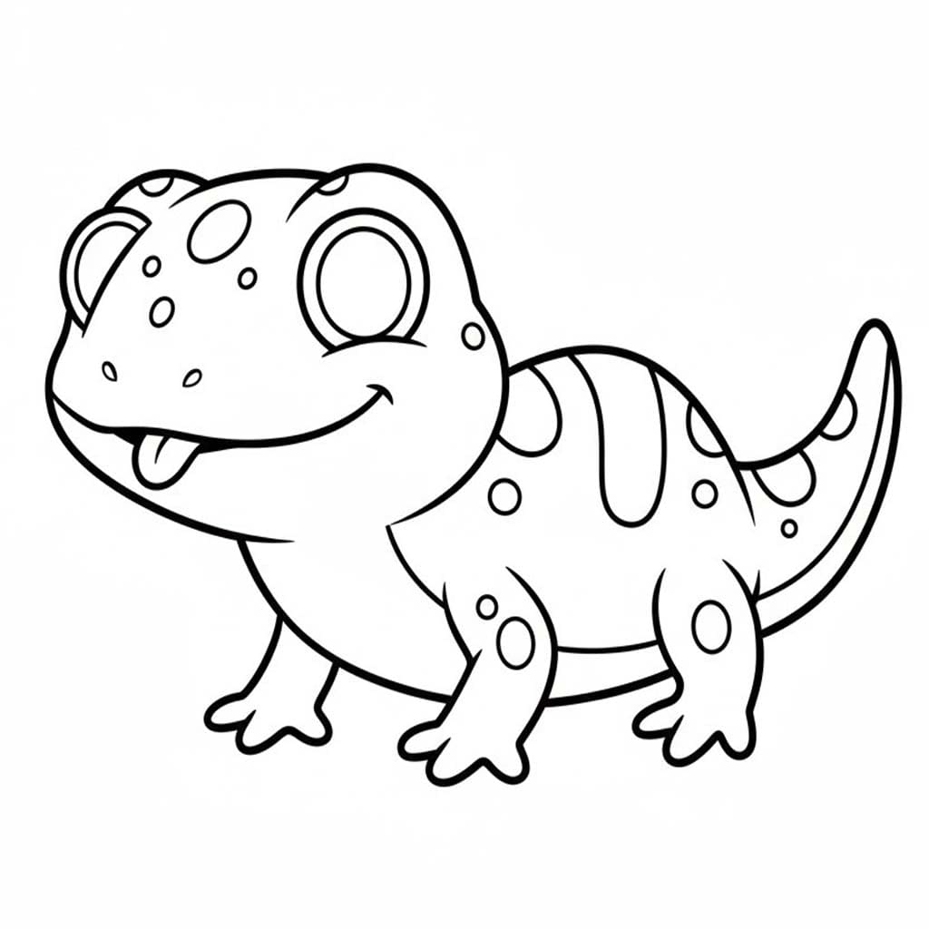 Drawing Lizard Printable
