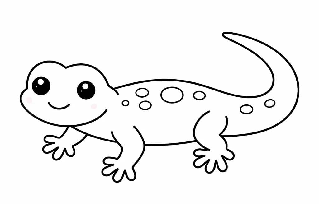 Drawing Lizard Simple