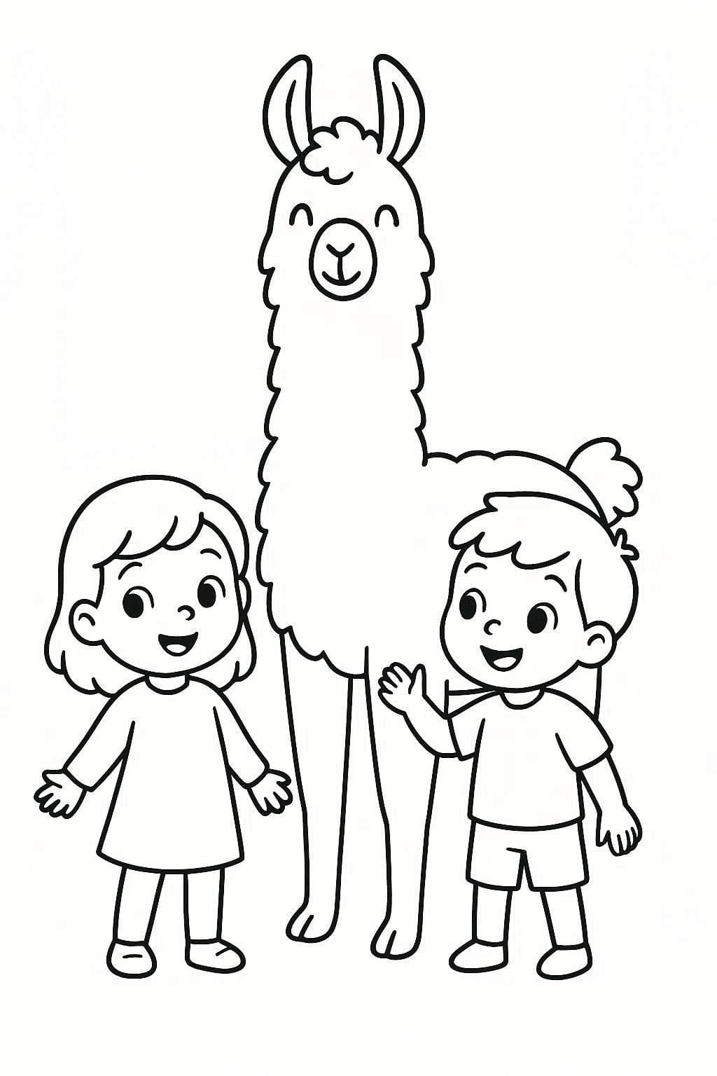 Drawing Llama Simple