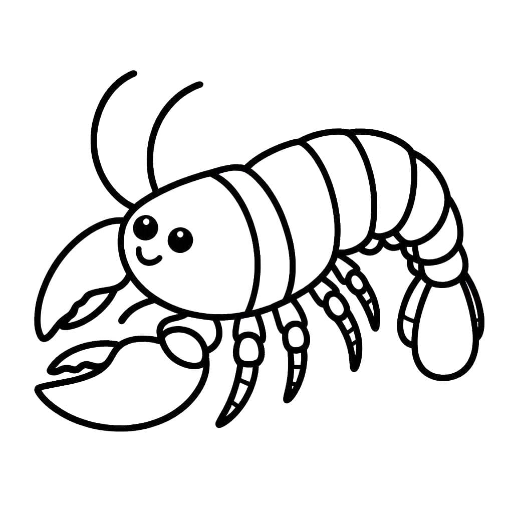 Drawing Lobster Free Printable